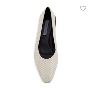 NWT SAKS Snake Embossed Flats